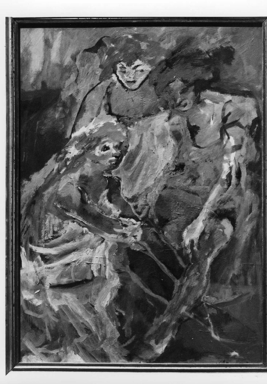 Tre figure, figure femminili (dipinto) di Maccari Mino (sec. XX)