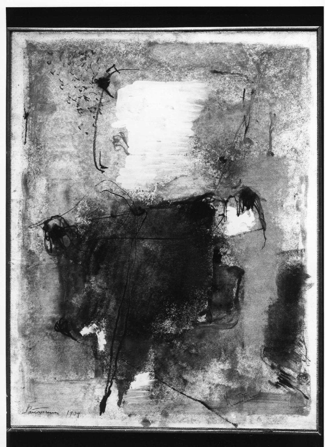 Composizione piccola (dipinto) di Santomaso Giuseppe (sec. XX)