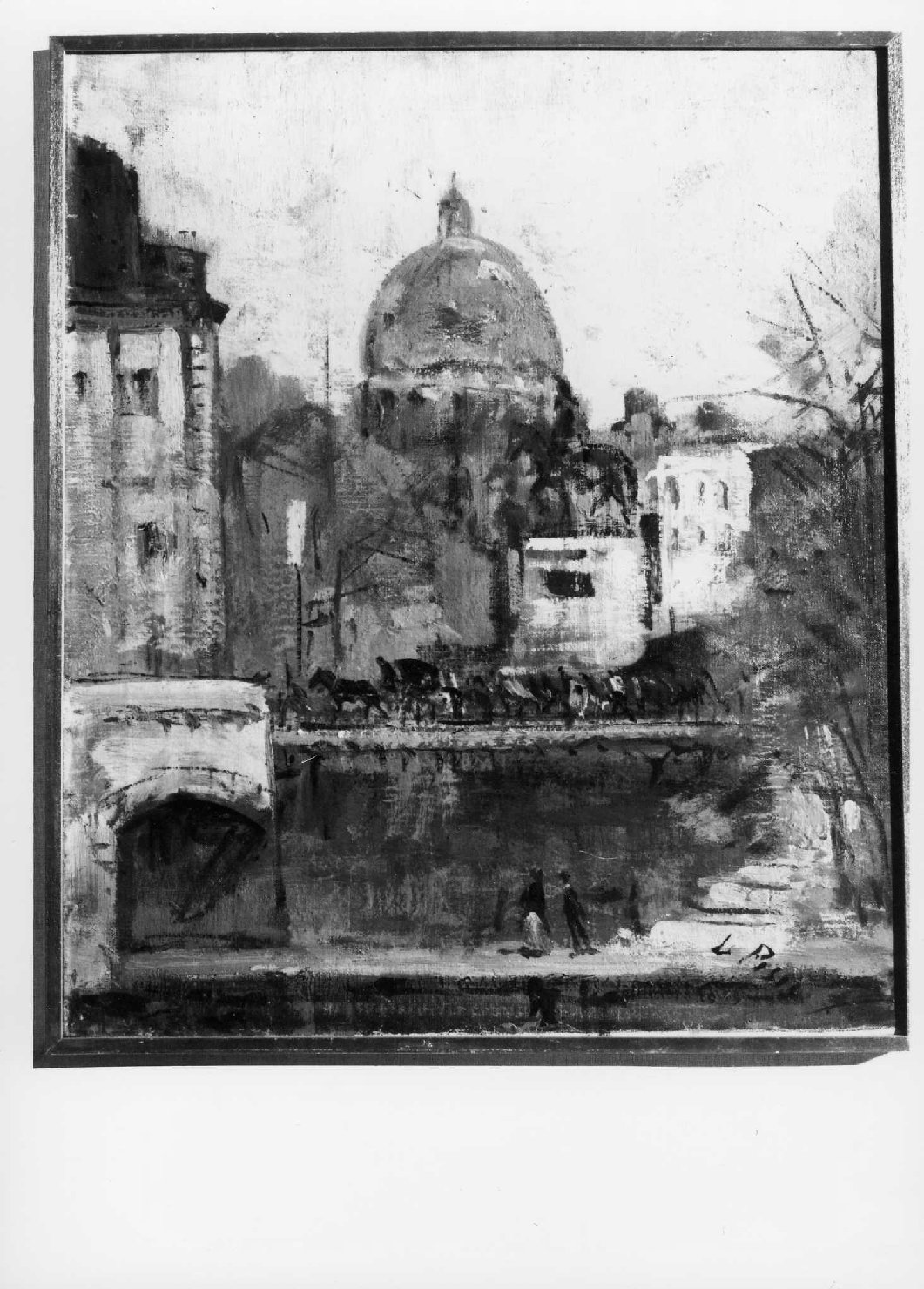 veduta di Parigi (dipinto) - ambito italiano (?) (sec. XX)