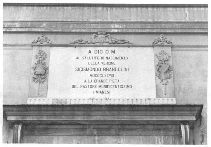 lapide commemorativa - ambito veneto (sec. XIX)