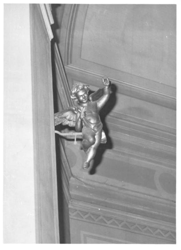 angelo reggicortina (statuetta, serie) - ambito veneto (sec. XIX)