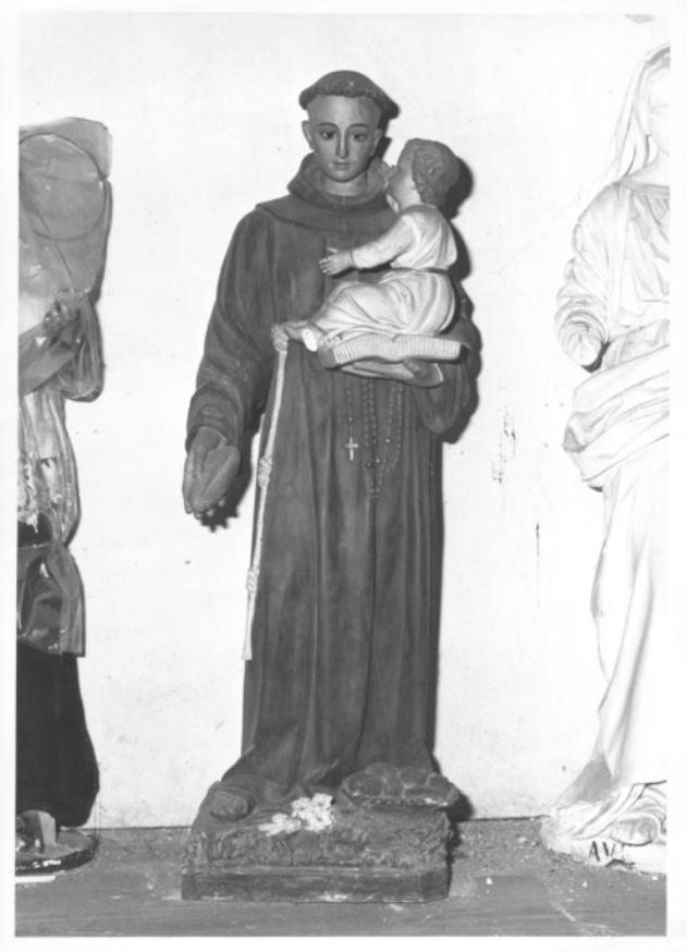 San Francesco d'Assisi con Gesù Bambino (statua) - ambito veneto (prima metà sec. XX)