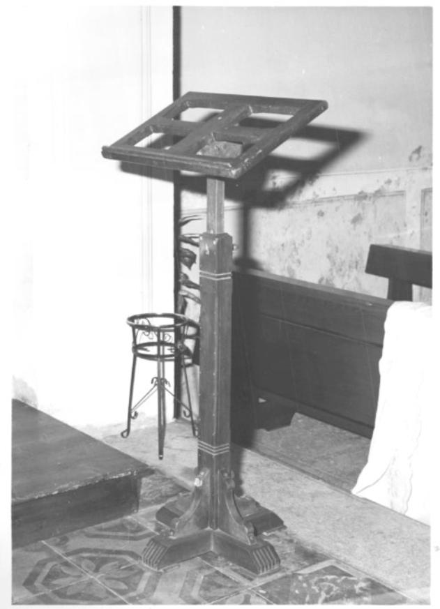 leggio - ambito veneto (seconda metà sec. XIX)