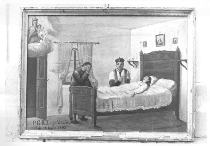 guarigione da malattia (ex voto) - ambito veneto (sec. XIX)