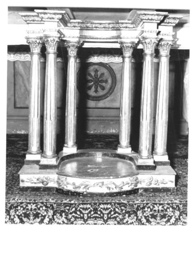 tronetto per esposizione eucaristica - ambito veneto (secc. XIX/ XX)