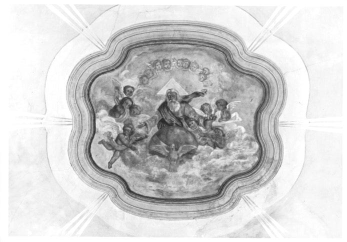 Dio Padre tra angeli (dipinto) - ambito veneto (primo quarto sec. XX)