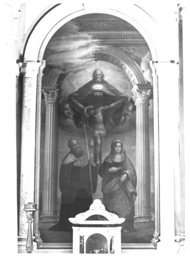 Trinità/ Santi (dipinto) - ambito veneto (sec. XVII)