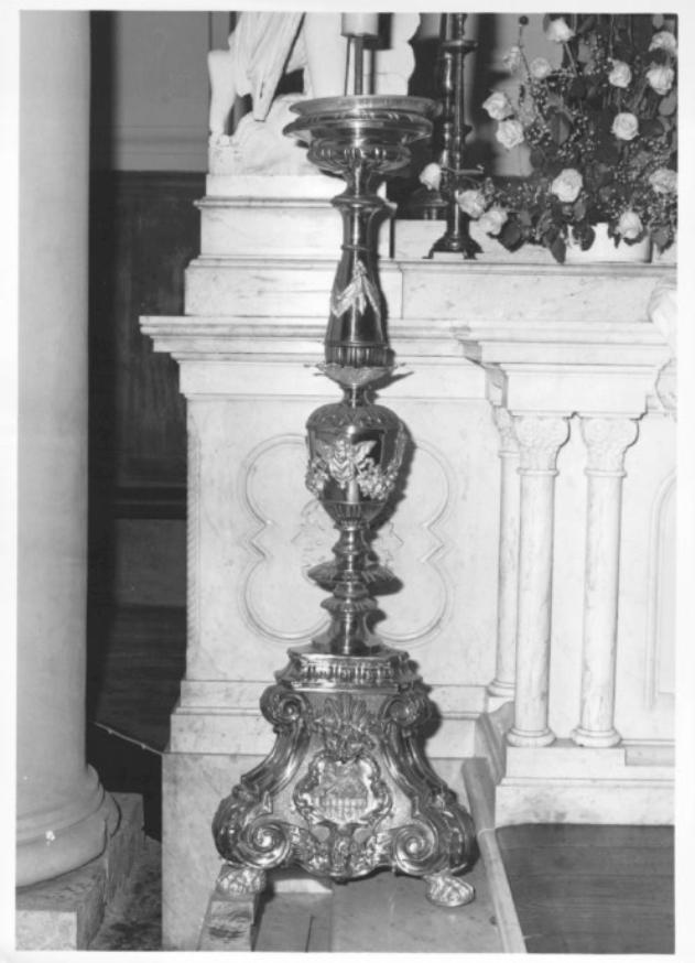 candeliere d'altare - ambito veneto (fine/inizio secc. XIX/ XX)