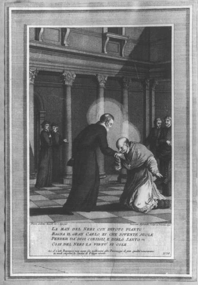 San Filippo Neri (stampa) di Alessandri Innocente, Novelli Pietro Antonio (sec. XVIII)