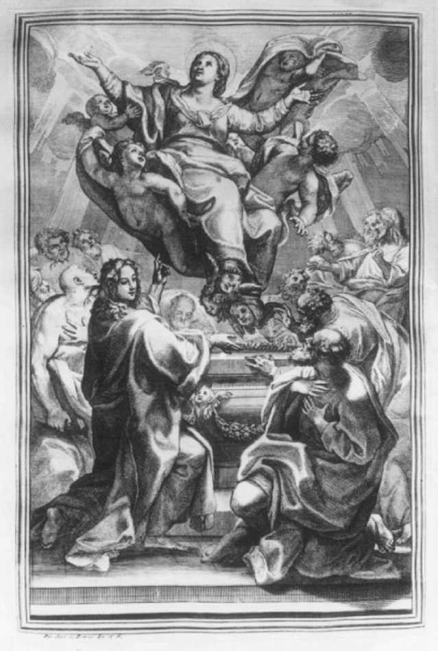 Assunzione della Madonna (stampa) di De Pietri Pietro Antonio (sec. XVIII)