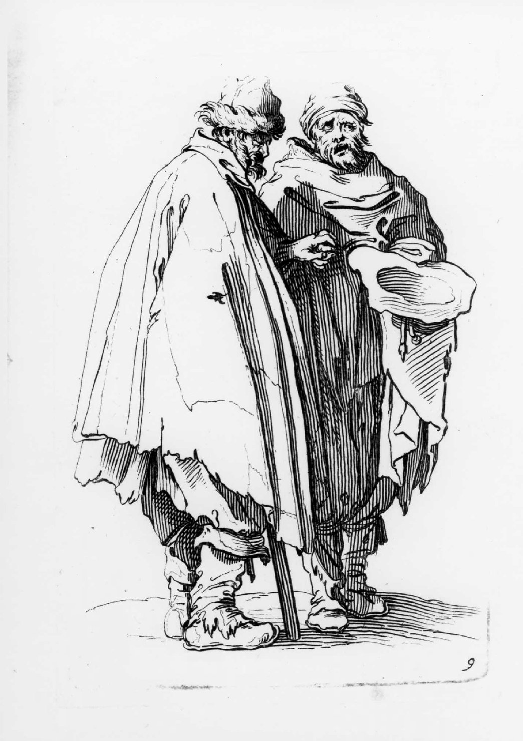 mendicanti (stampa, serie) di Callot Jacques (sec. XVII)