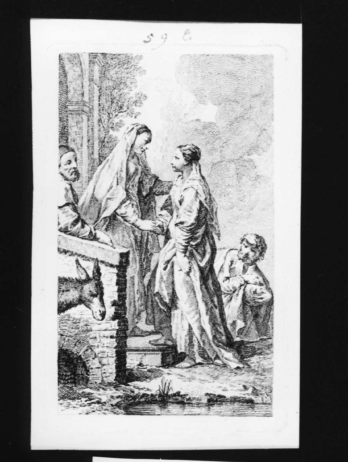 visitazione (stampa, serie) di Piazzetta Giovanni Battista (attribuito) (sec. XVIII)