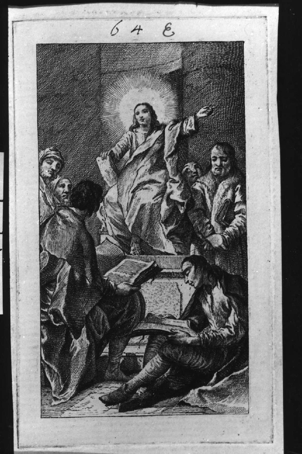 Cristo spiega la sua dottrina ai discepoli di San Giovanni Battista (stampa, serie) di Piazzetta Giovanni Battista (attribuito) (sec. XVIII)