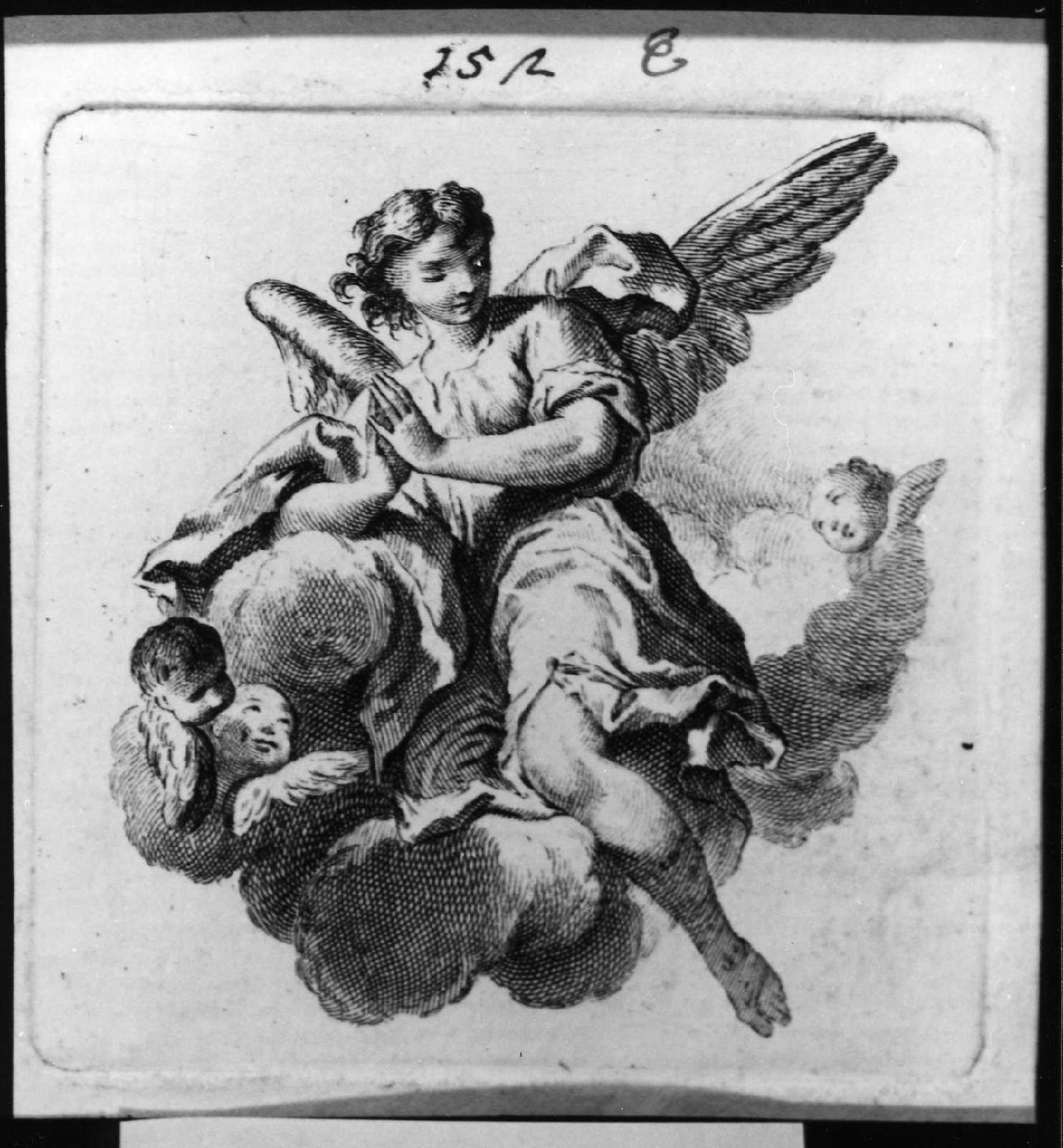 angelo (stampa, serie) di Piazzetta Giovanni Battista (attribuito) (sec. XVIII)