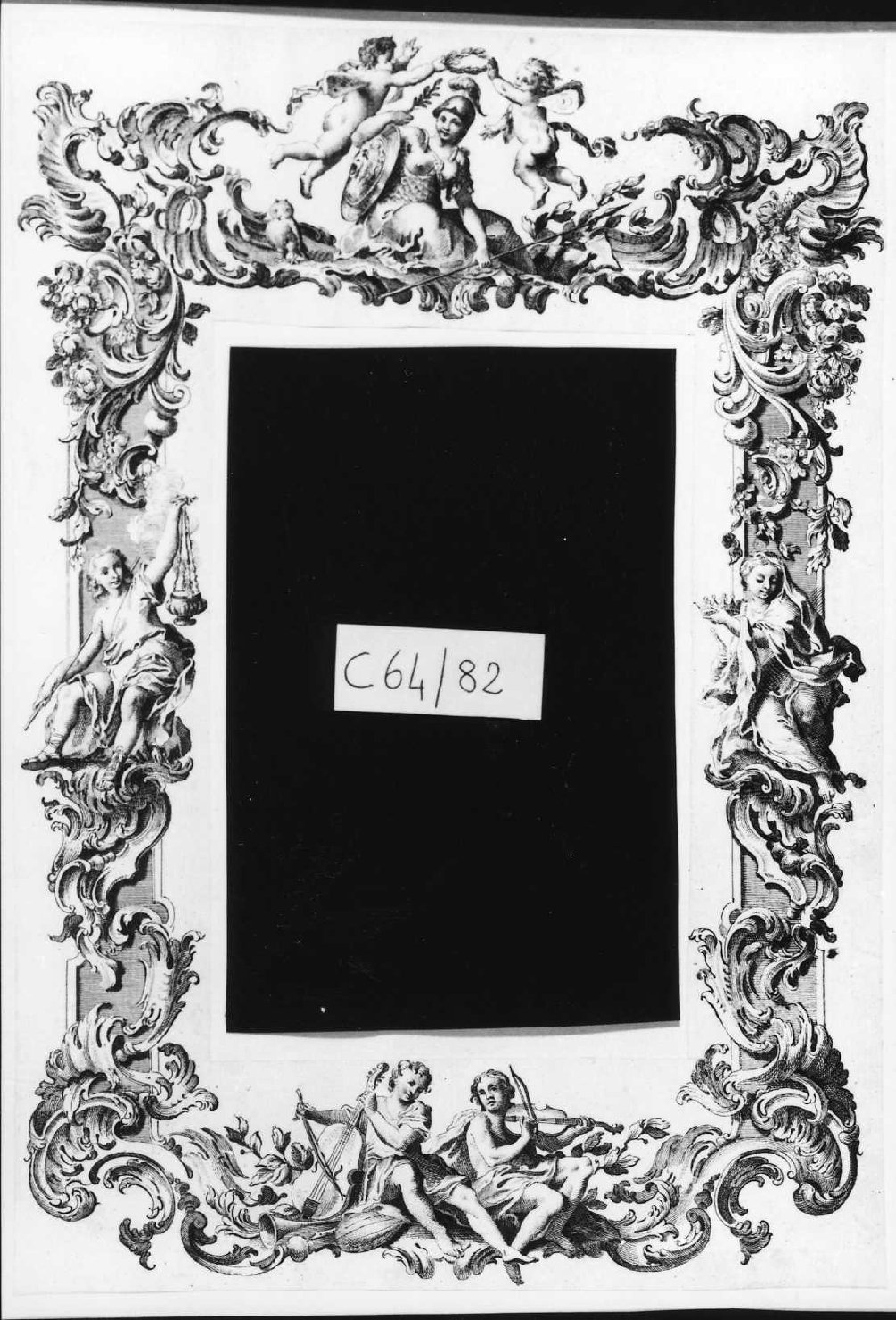 cornice decorativa (stampa smarginata, serie) - ambito veneziano (sec. XVIII)