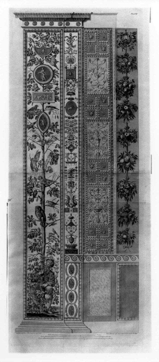 motivi decorativi architettonici (stampa, stampa composita) di Camporesi Pietro, Savorelli Gaetano, Ottaviani Giovanni (sec. XVIII)