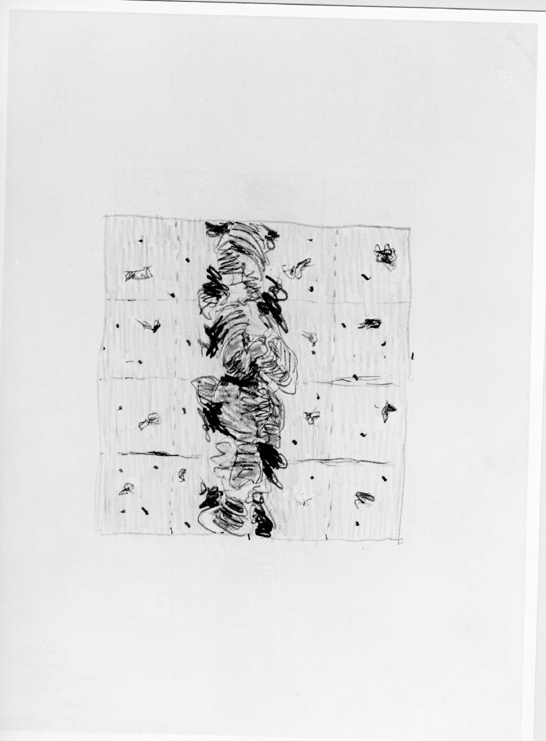 composizione astratta (disegno) di Meloni Giovanni (seconda metà sec. XX)