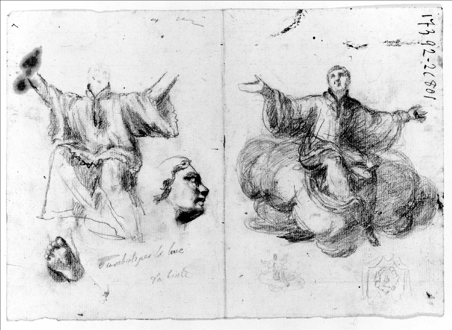 Santo (disegno) di Recchia Angelo (metà sec. XIX)