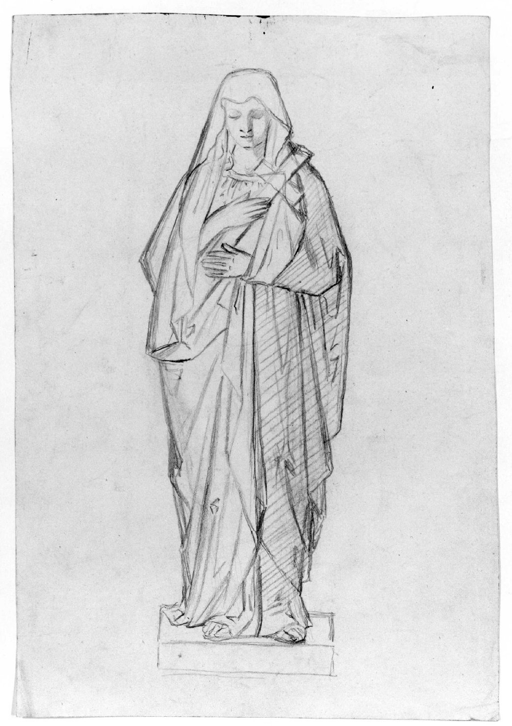 Santa Maria Maddalena (disegno) di Recchia Angelo (attribuito) (metà sec. XIX)