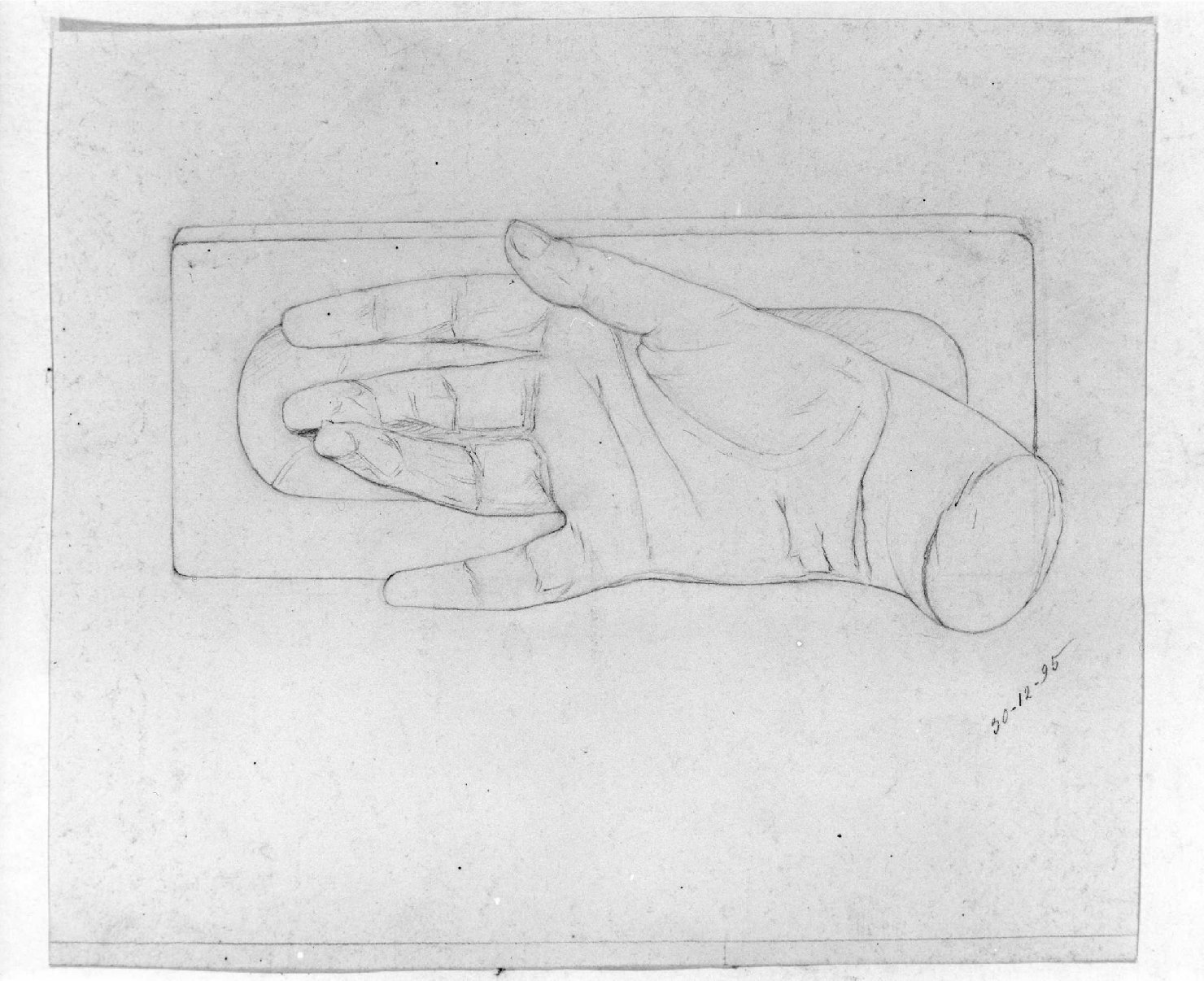 mano (disegno) di Belloni Elisa (sec. XIX)