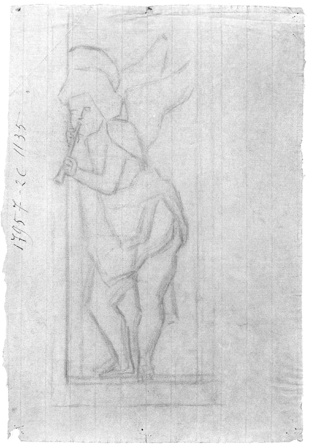 angelo musicante (disegno) di Belloni Elisa (fine sec. XIX)