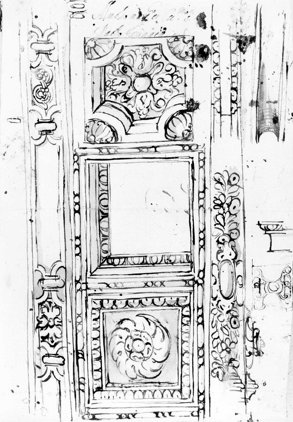 elementi decorativi (disegno, serie) di Farinati Paolo (sec. XVI)