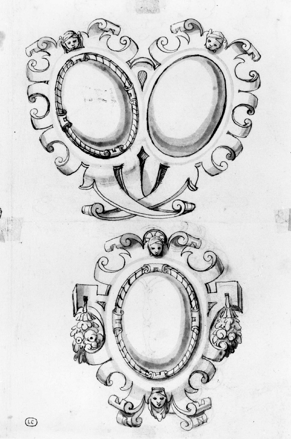 cartiglio (disegno) di Farinati Paolo (bottega) (seconda metà sec. XVI)