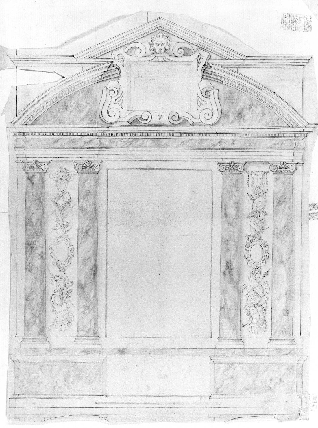altare (disegno) di Farinati Paolo (bottega) (seconda metà sec. XVI)