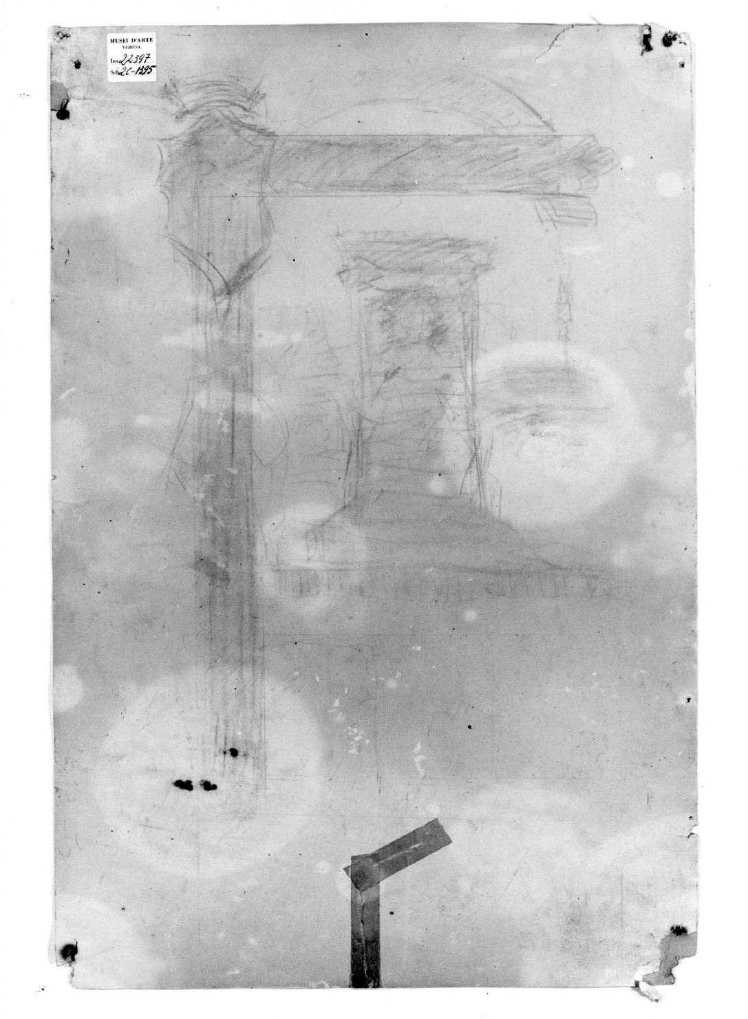 lapide (disegno) di Cristani Romeo (fine/inizio secc. XIX/ XX)