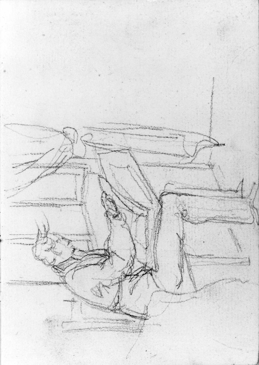 figura maschile (disegno, serie) di Canella Carlo (prima metà sec. XIX)