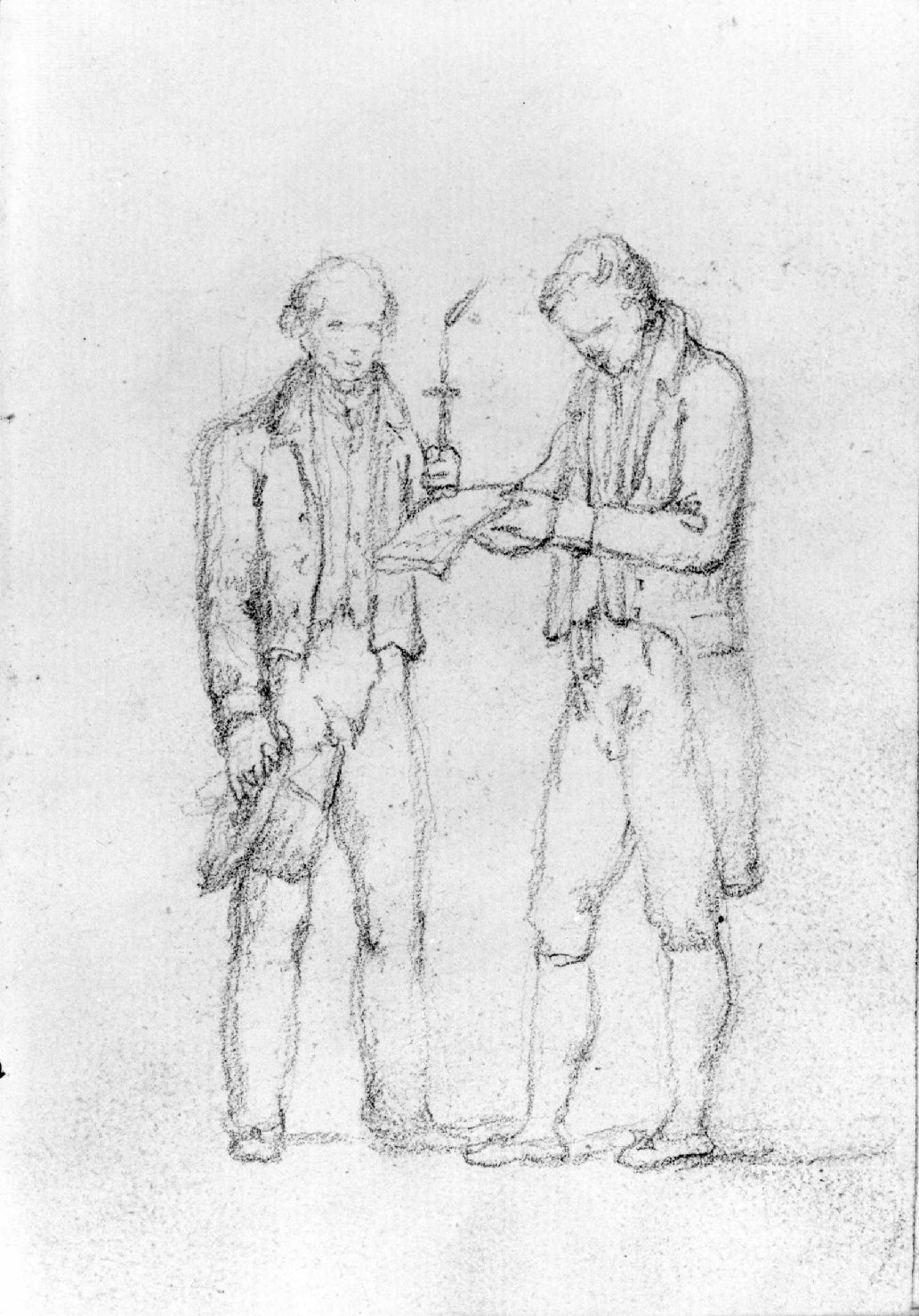 figure maschili (disegno) di Canella Carlo (prima metà sec. XIX)