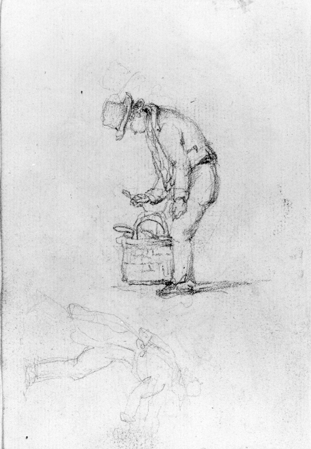 figure maschili (disegno, serie) di Canella Carlo (prima metà sec. XIX)