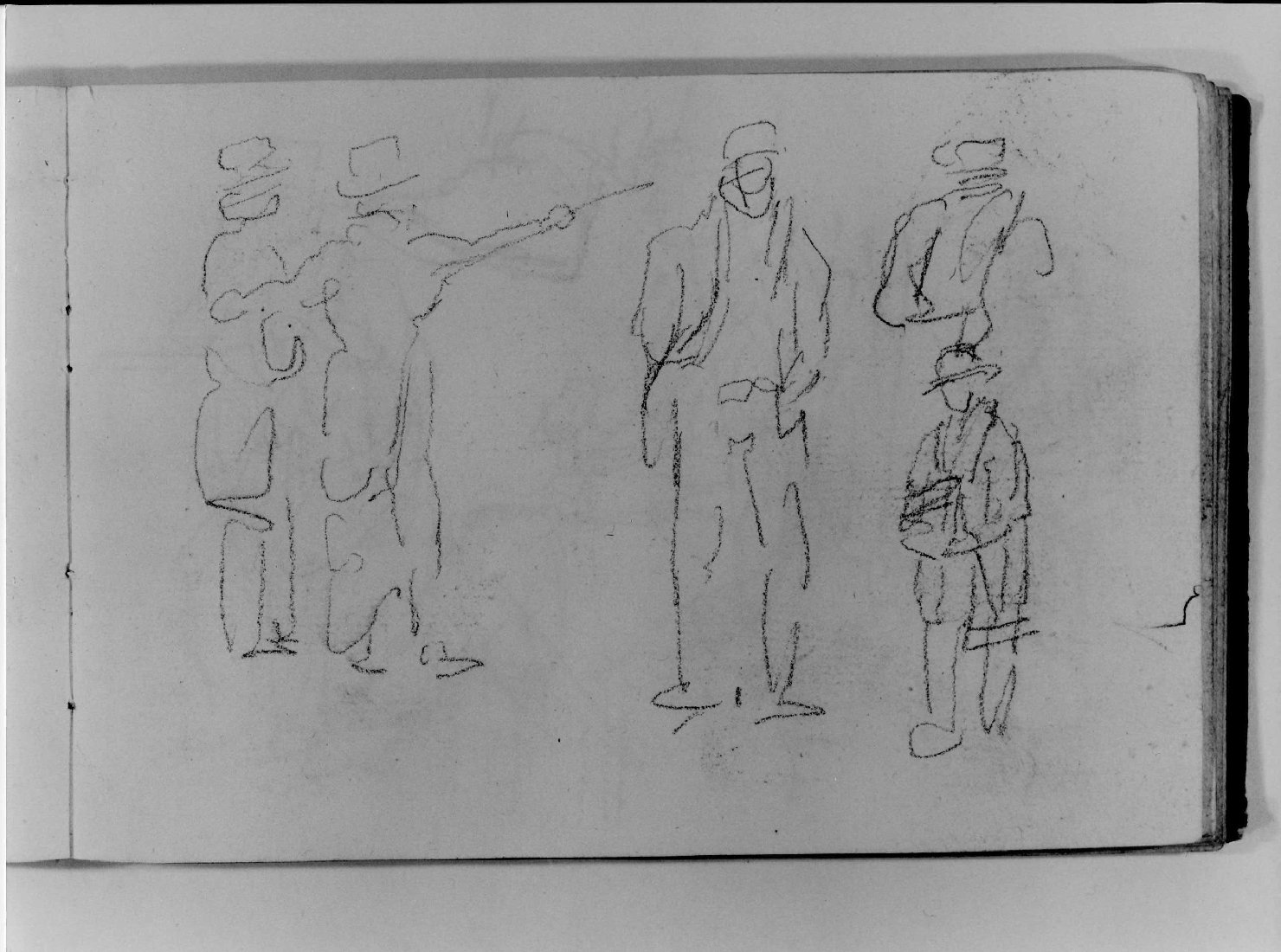 figure maschili (disegno, serie) di Canella Carlo (prima metà sec. XIX)