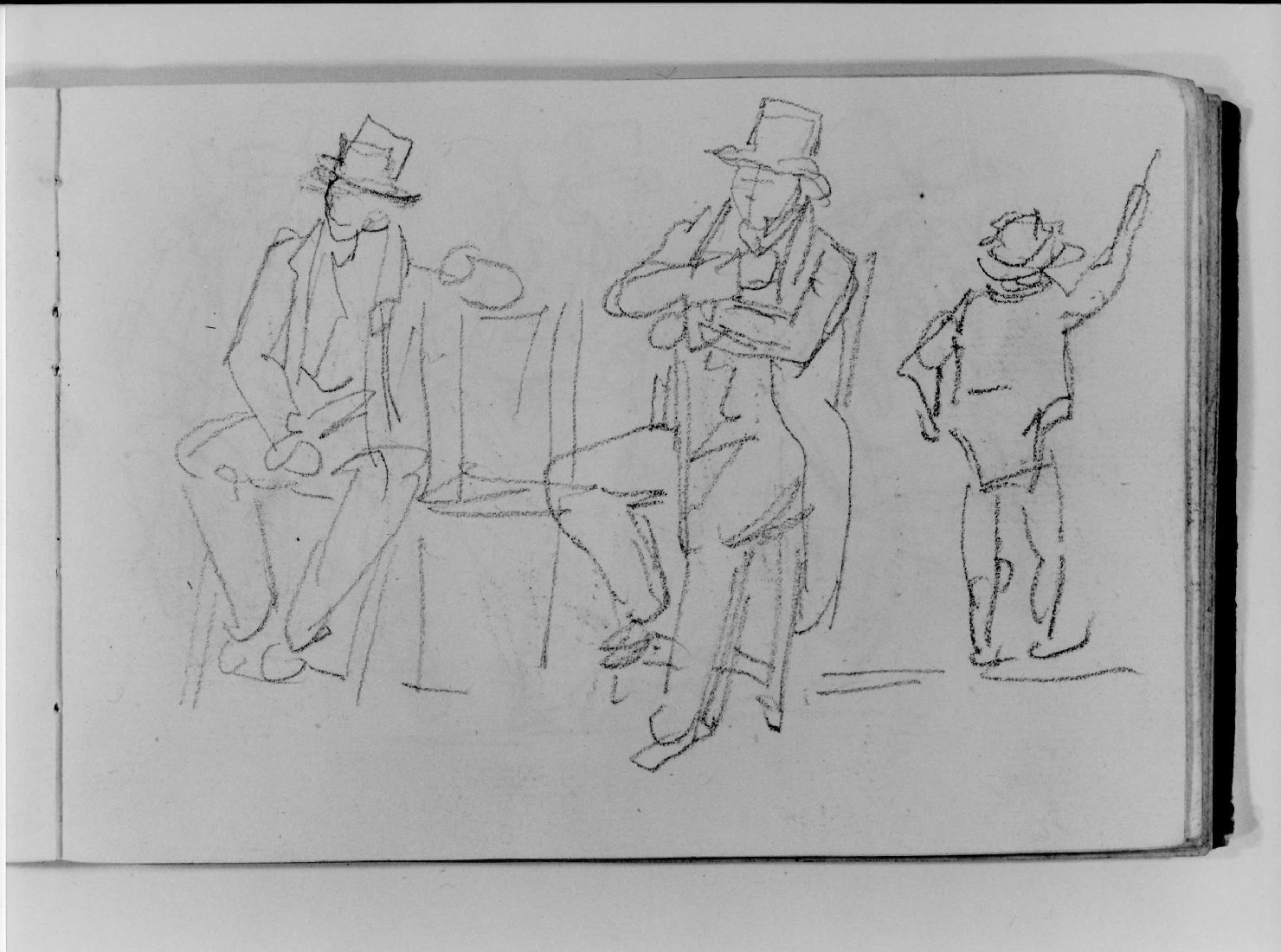 figure maschili (disegno, serie) di Canella Carlo (prima metà sec. XIX)