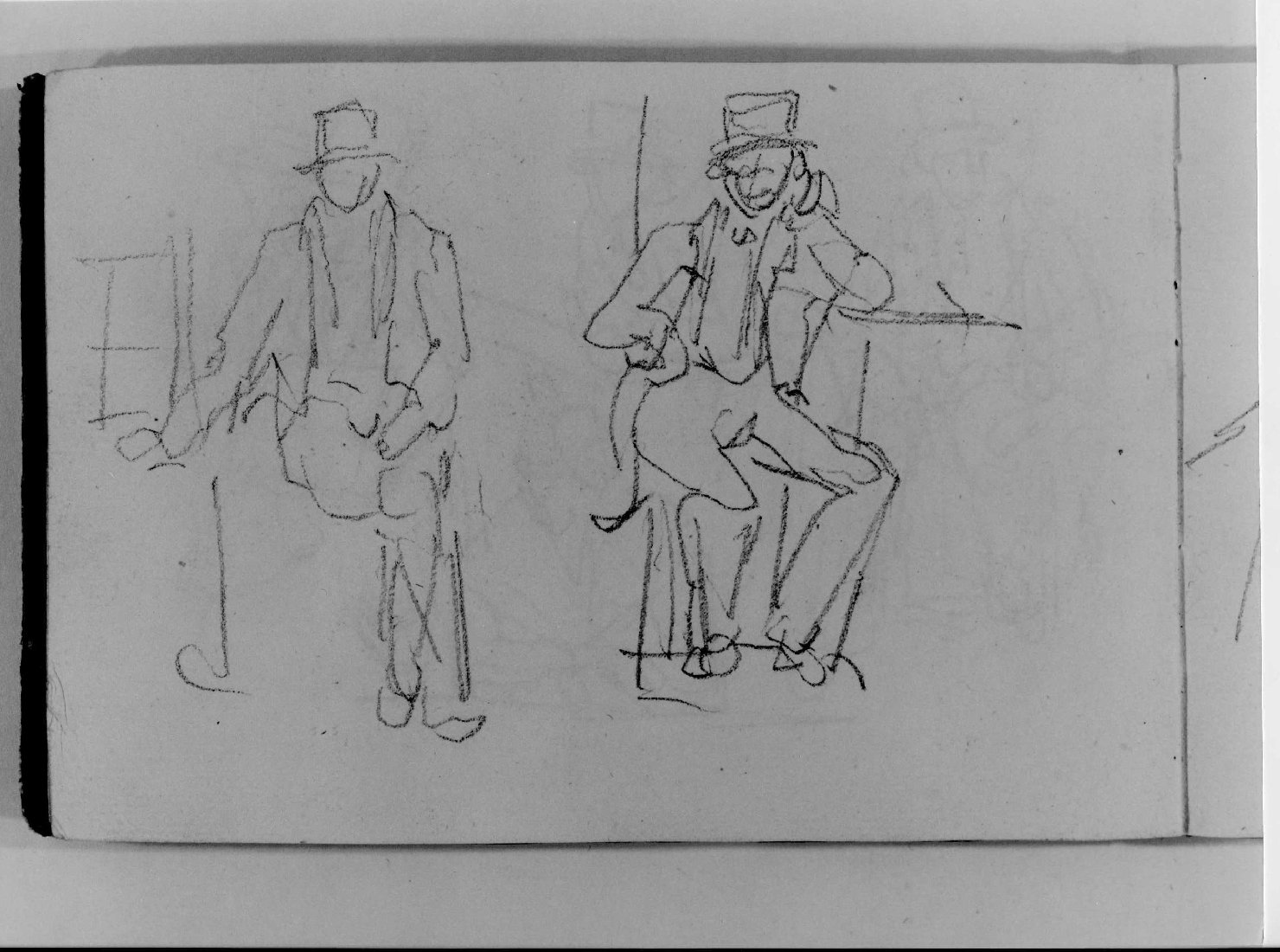 figure maschili (disegno, serie) di Canella Carlo (prima metà sec. XIX)