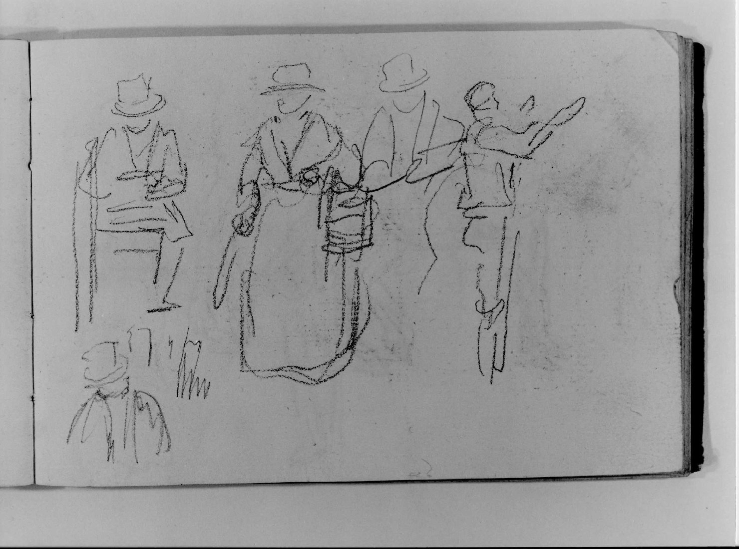 figure maschili e femminili (disegno, serie) di Canella Carlo (prima metà sec. XIX)