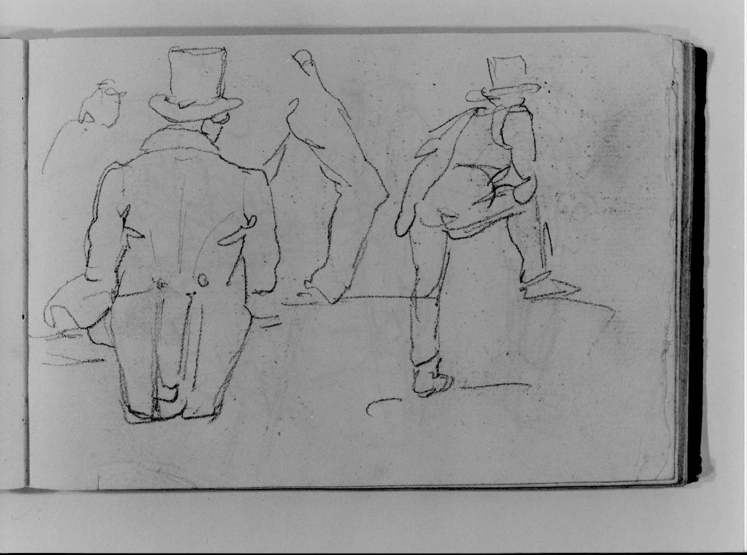 figure maschili (disegno, serie) di Canella Carlo (prima metà sec. XIX)