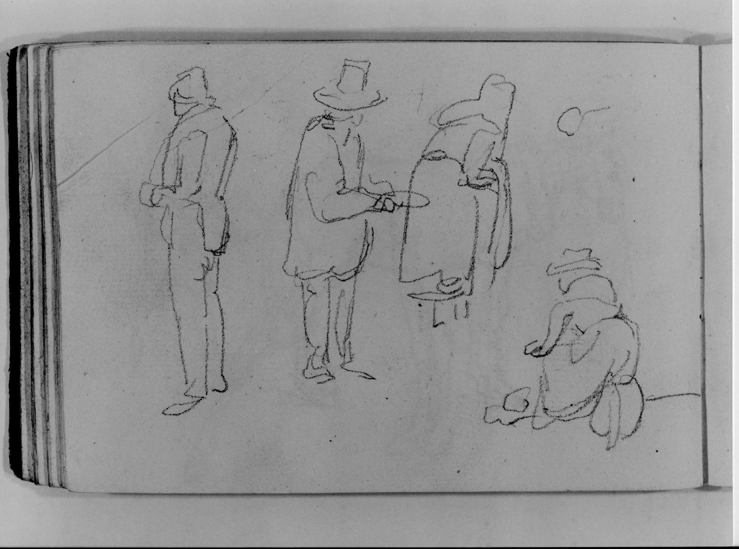 figure maschili e femminili (disegno, serie) di Canella Carlo (prima metà sec. XIX)