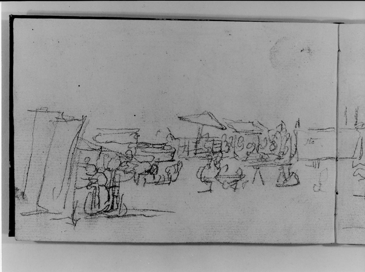 scena di mercato (disegno, serie) di Canella Carlo (prima metà sec. XIX)