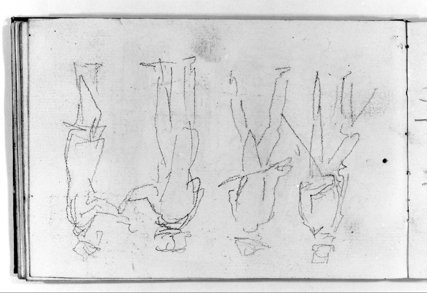 figure maschili (disegno, serie) di Canella Carlo (prima metà sec. XIX)