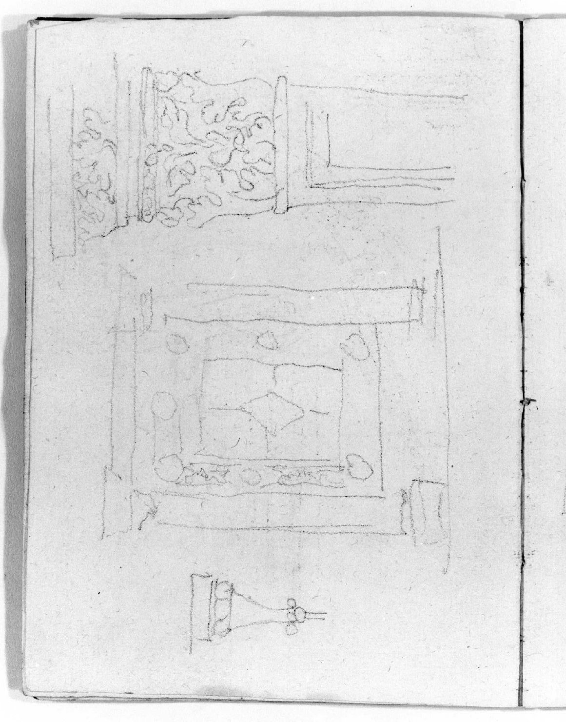 motivi decorativi e elementi architettonici (disegno, serie) di Canella Giuseppe (prima metà sec. XIX)