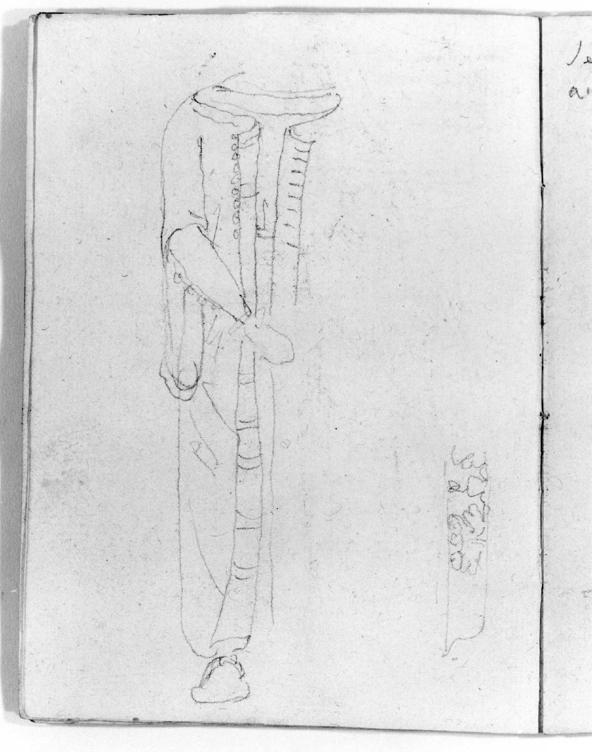 panneggio (disegno, serie) di Canella Giuseppe (prima metà sec. XIX)