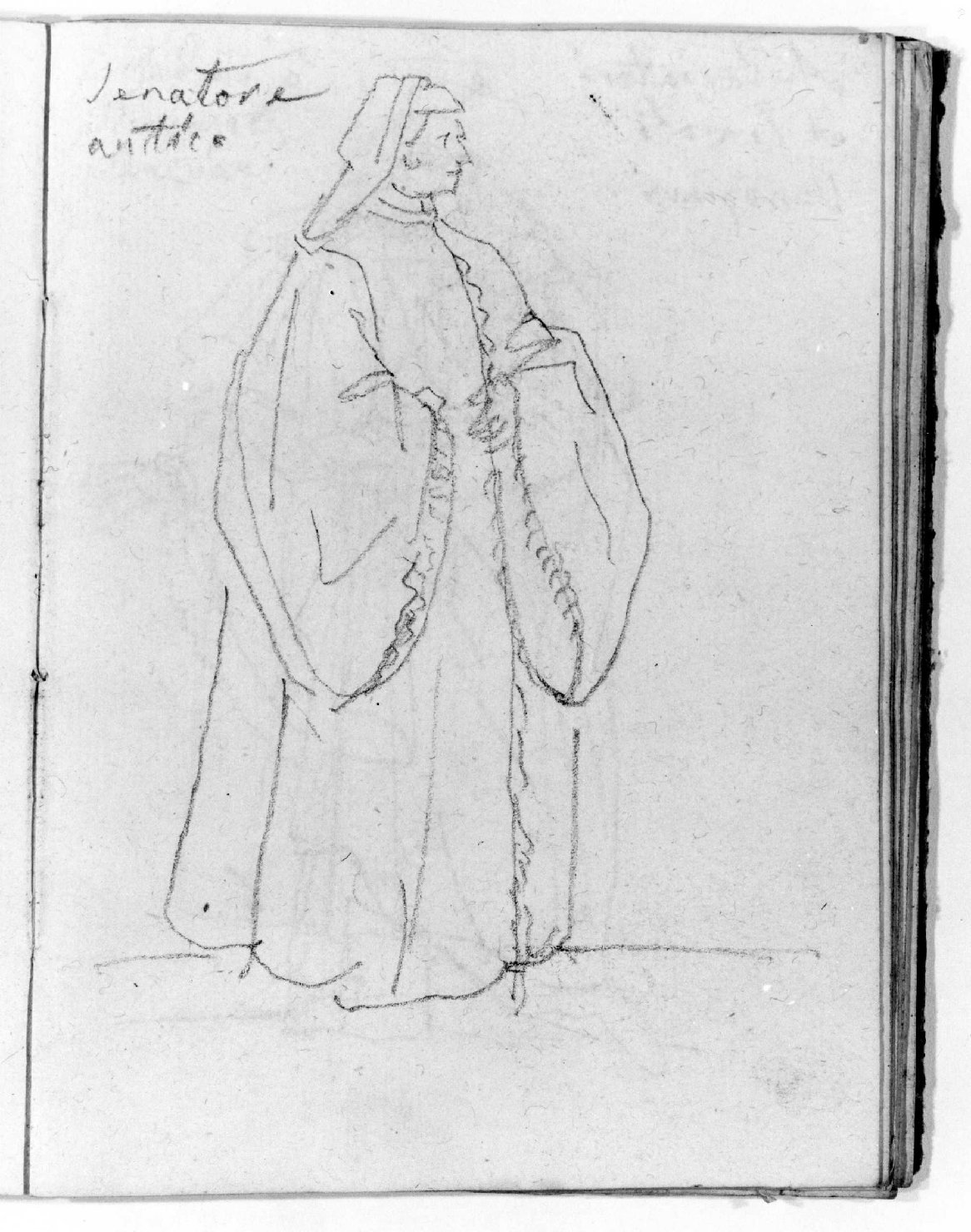 senatore veneziano (disegno, serie) di Canella Giuseppe (prima metà sec. XIX)