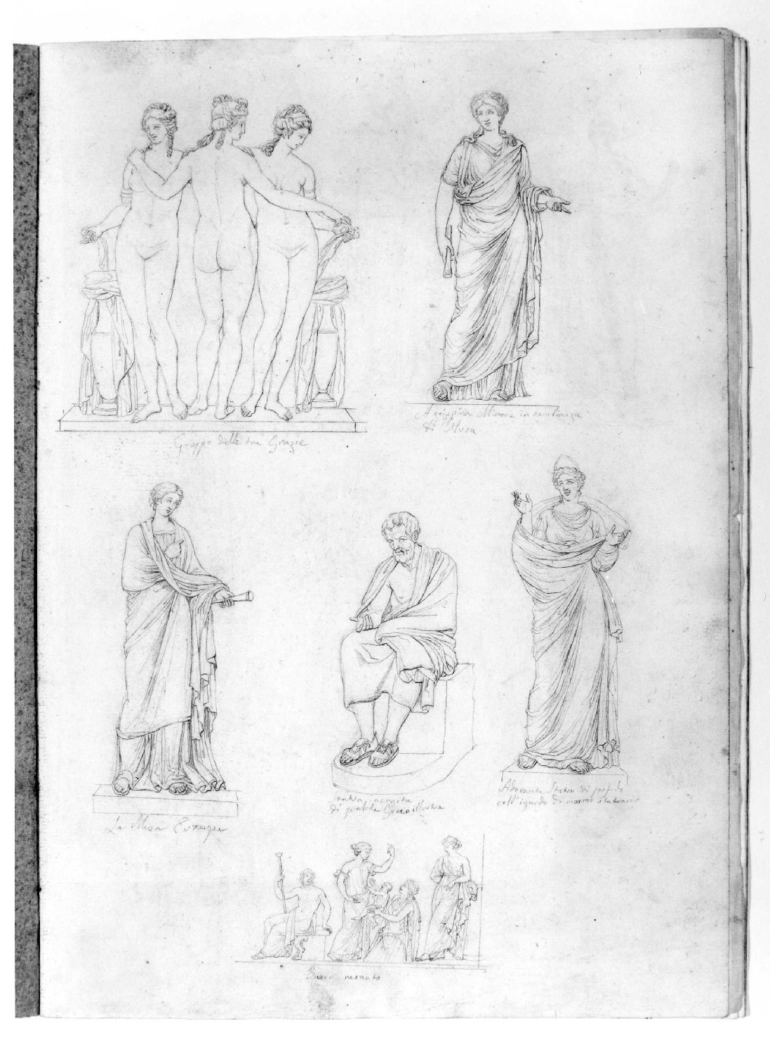 figure mitologiche (disegno, serie) di Comerio Agostino (sec. XIX)