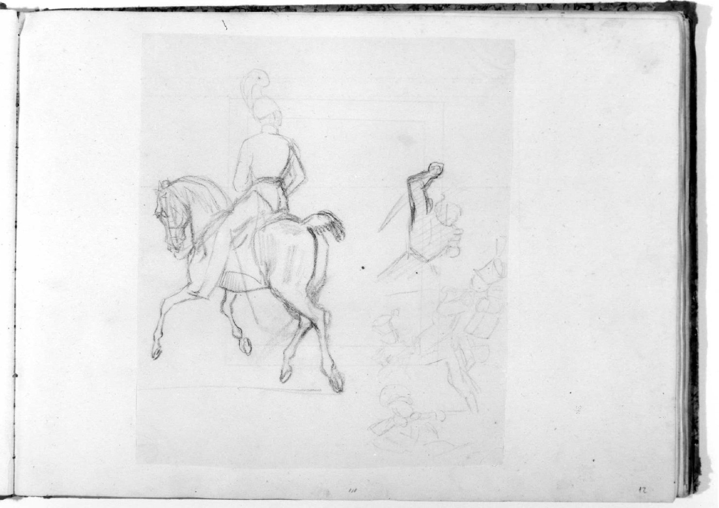 cavalieri (disegno, serie) di Recchia Angelo (metà sec. XIX)