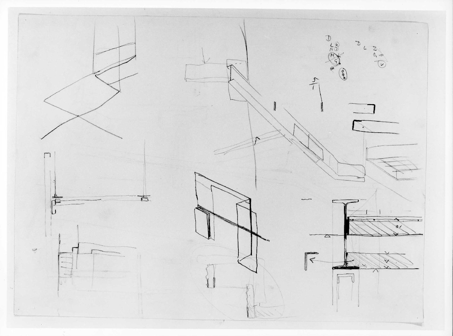 statua equestre di Cangrande I della Scala al Museo di Castelvecchio di Verona (disegno) di Scarpa Carlo (sec. XX)