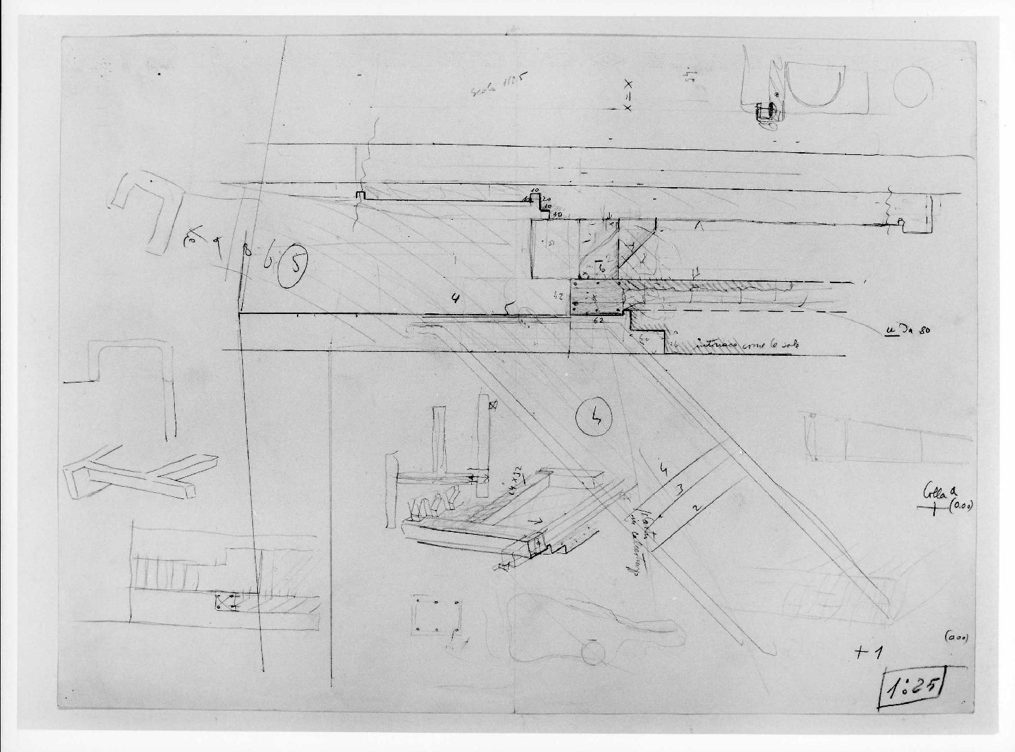 statua equestre di Cangrande I della Scala al Museo di Castelvecchio di Verona (disegno) di Scarpa Carlo (sec. XX)