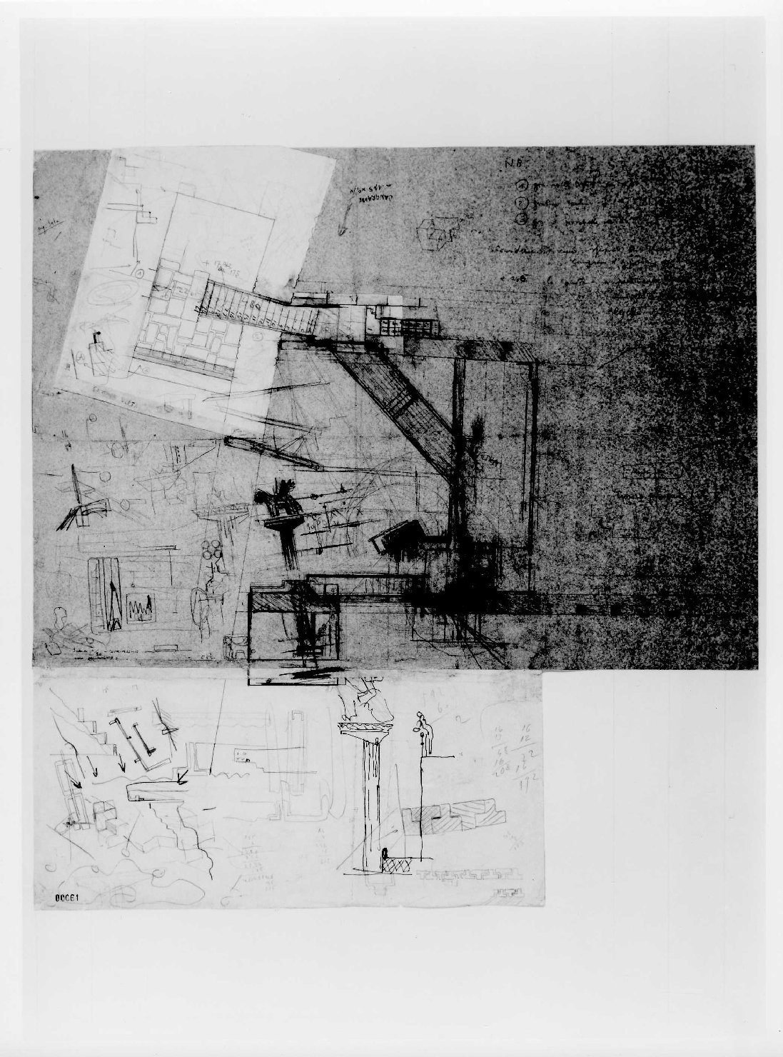 statua equestre di Cangrande I della Scala al Museo di Castelvecchio di Verona (disegno) di Scarpa Carlo (sec. XX)