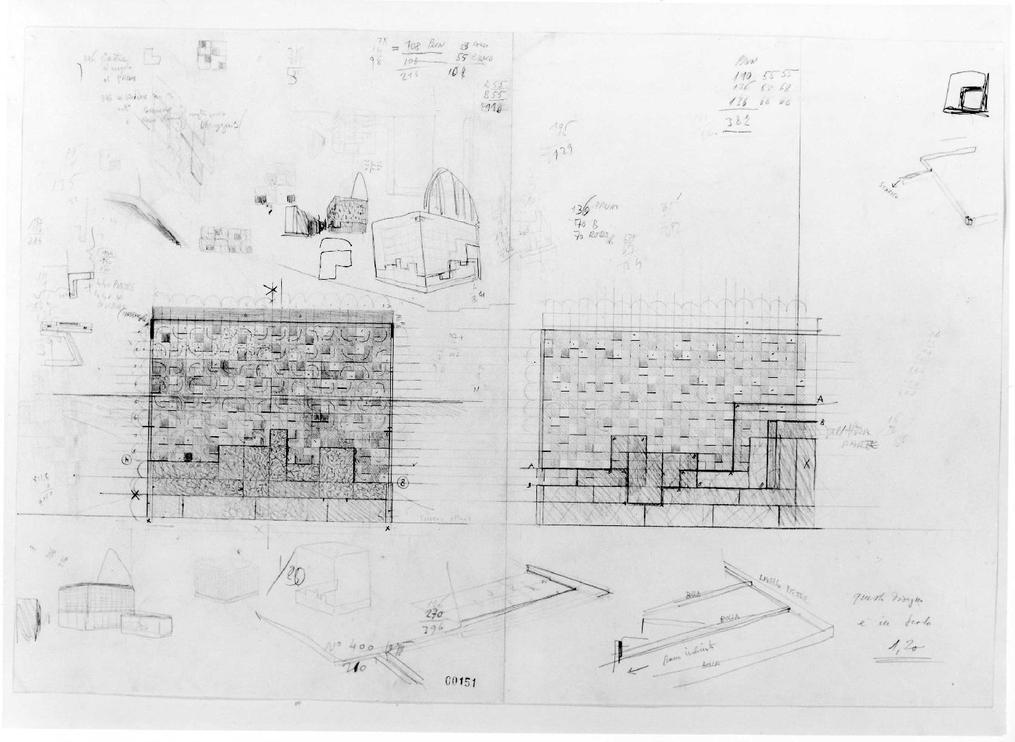 sacello del Museo di Castelvecchio di Verona (disegno) di Scarpa Carlo (sec. XX)