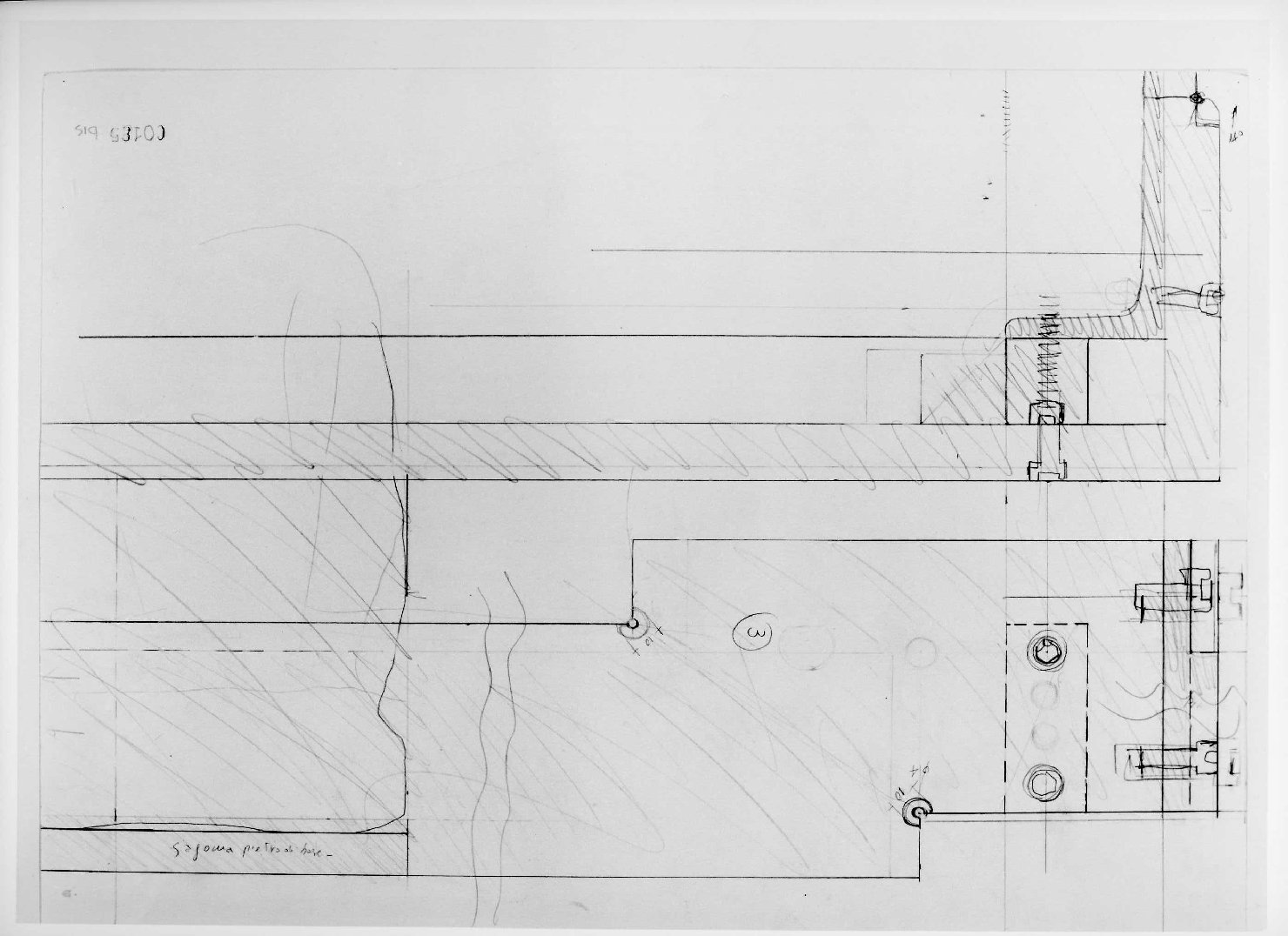 allestimento dell'ala della Galleria del Museo di Castelvecchio di Verona (disegno) di Scarpa Carlo (sec. XX)